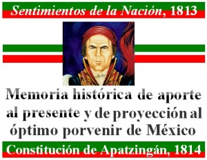 Constitución de Apatzingán y constitucionalismo mexicano ante Sentimientos de la Nación