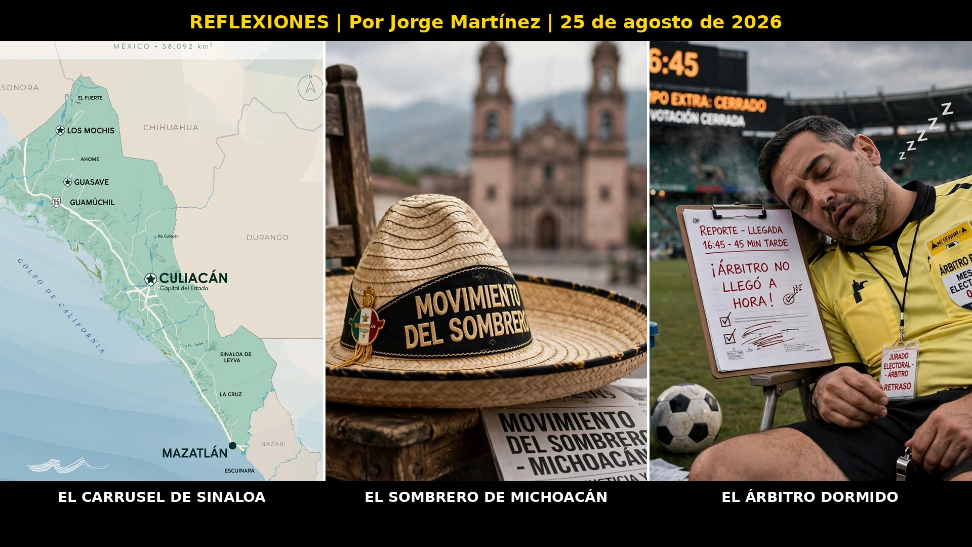 REFLEXIONES: El carrusel de Sinaloa, el sombrero de Michoacán y una elección que ya comenzó